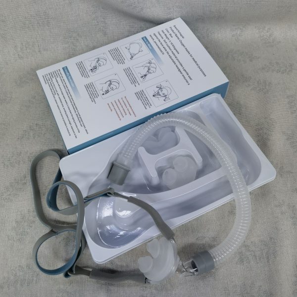 Kohagoki Oxygen Mask for Adults - Soft Silicone Face Mask with Oxygen Tubing, Adjustable Head Straps, Lightweight & Comfortable for Home Use, Universal Fit for Most Concentrators